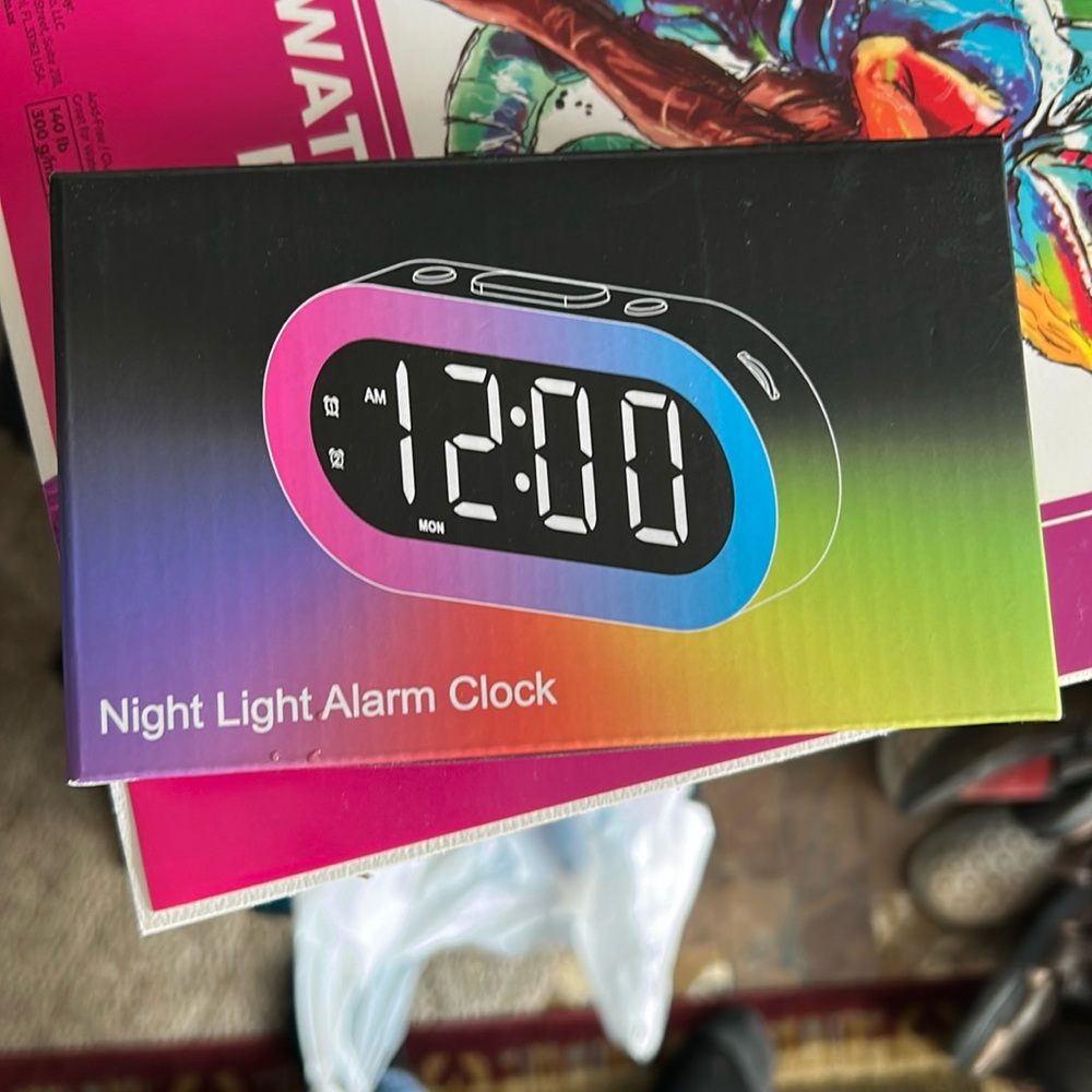 Night light alarm clock